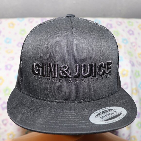 Dr Dre And Snoop Dogg Gin & Juice Promo Hat Hip Hop Rap SnapBack - Picture 1 of 5